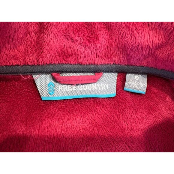 Free Country Softshell Jacket Women's S Full Zip Fleece Lined Red Coat - Picture 6 of 7